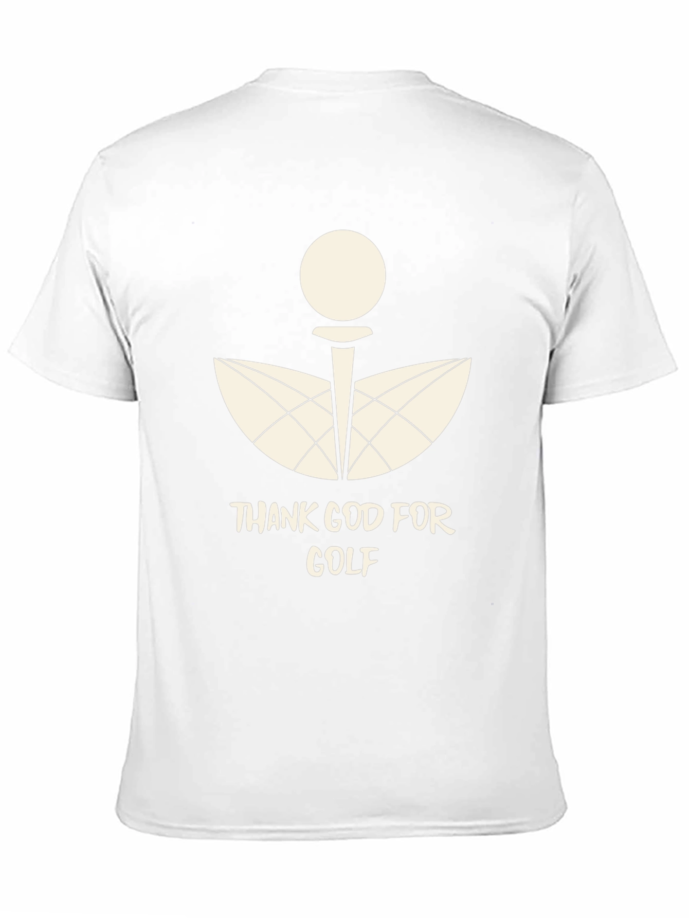 Thank God For Golf Black Graphic Tee