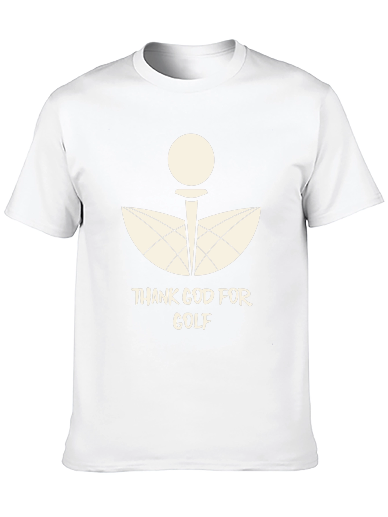 Thank God For Golf Black Graphic Tee