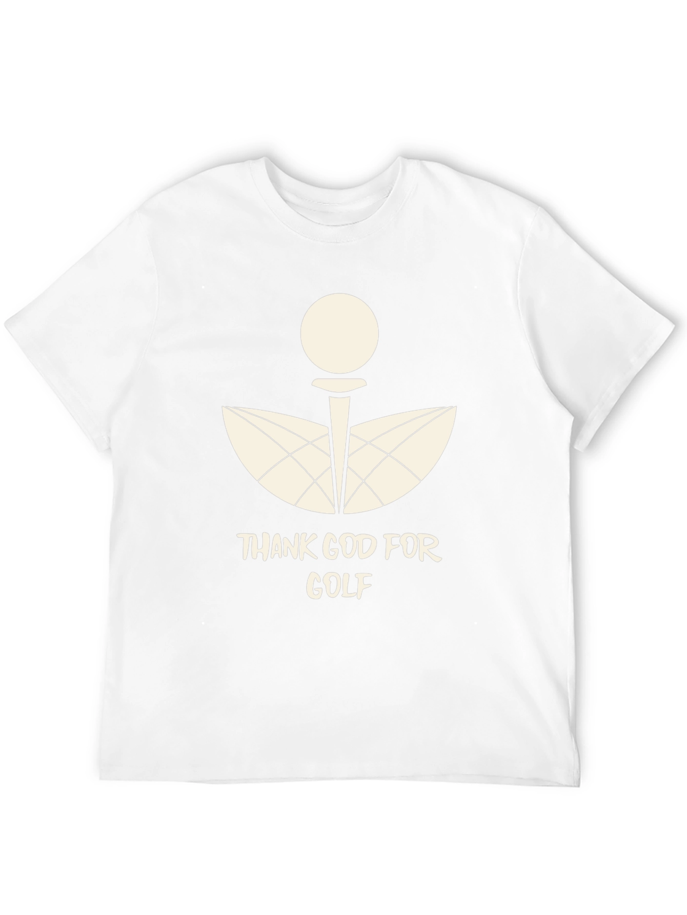Thank God For Golf Black Graphic Tee