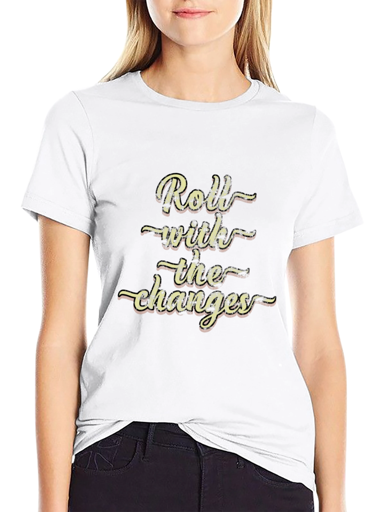 Roll With the Changes Graphic Tee - Black