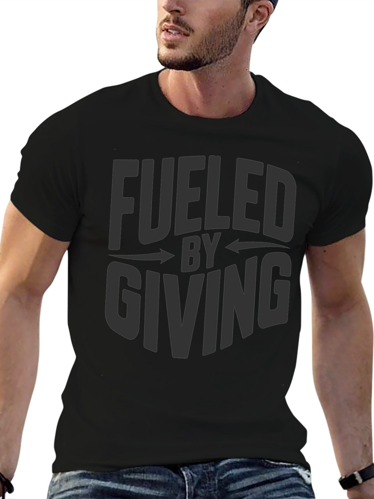 Fueled By Giving Graphic Tee - Stylish Comfort