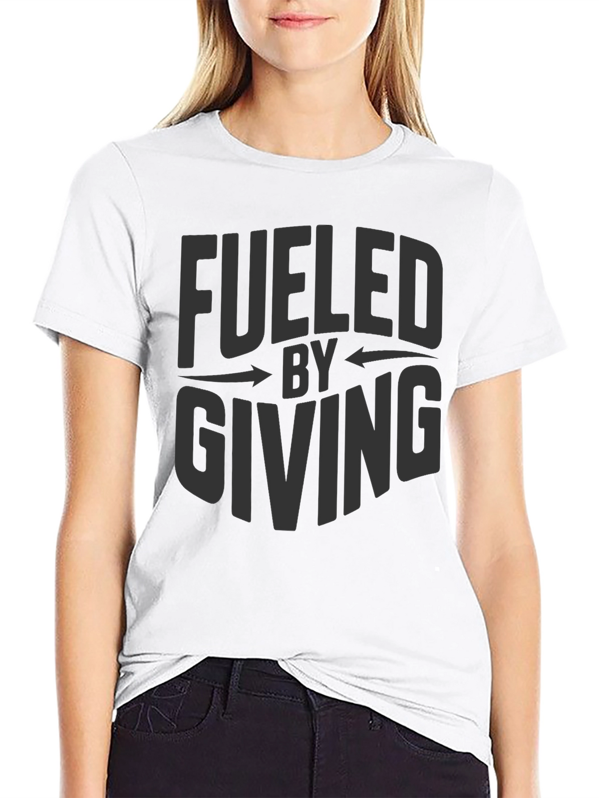 Fueled By Giving Graphic Tee - Stylish Comfort