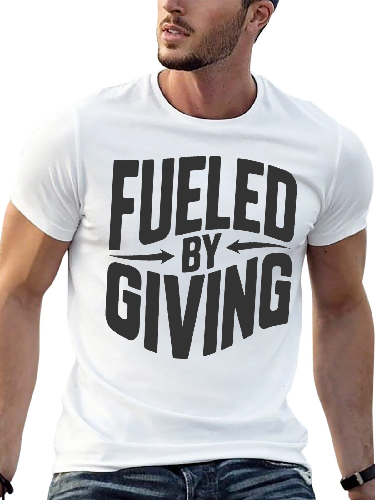Fueled By Giving Graphic Tee - Stylish Comfort