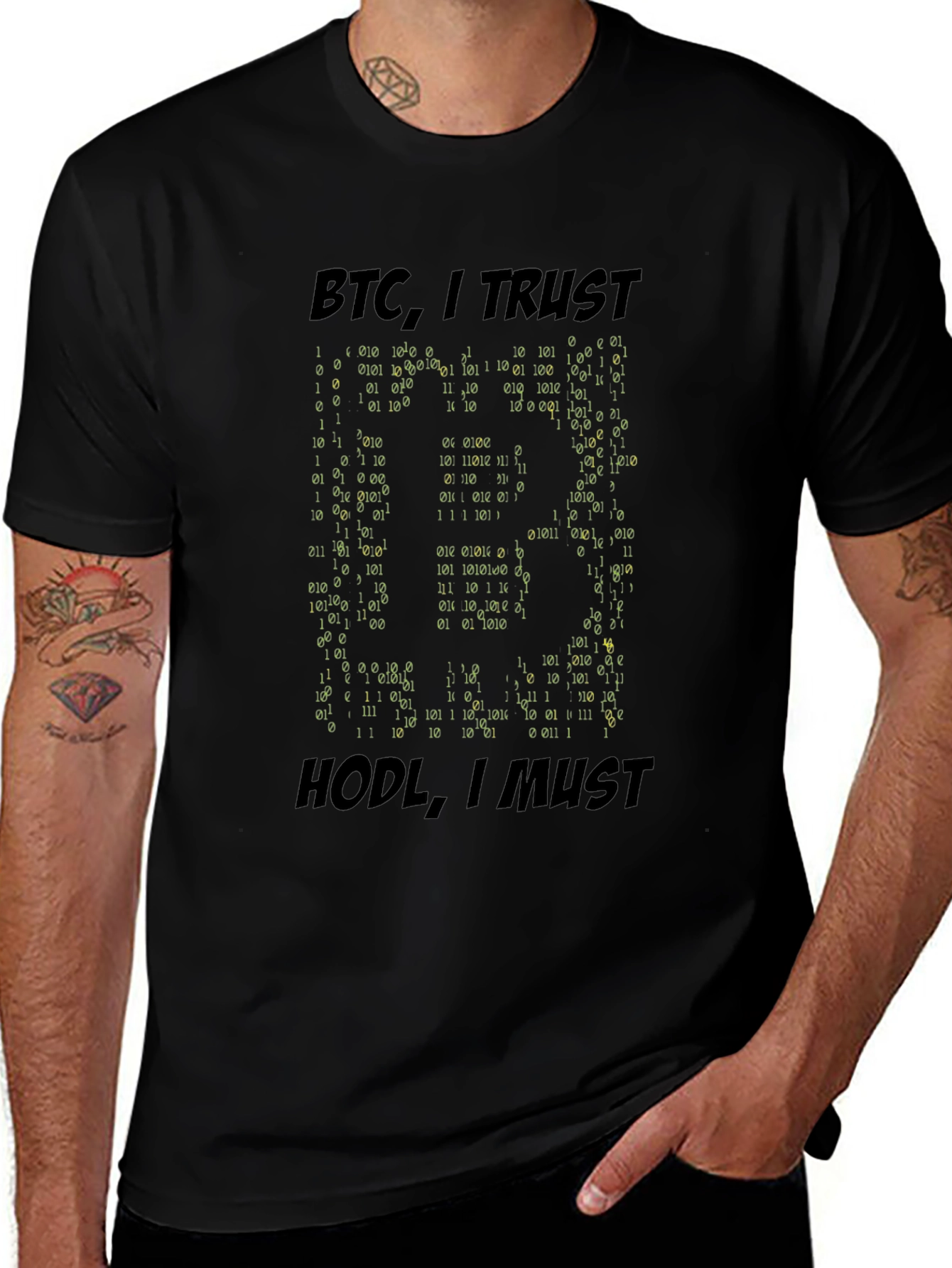 BTC I Trust Crypto HODL T-Shirt - Bitcoin