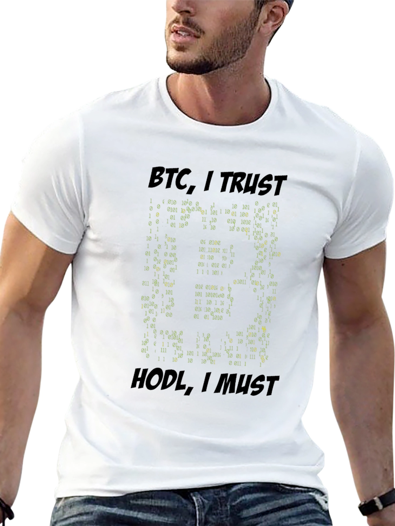 BTC I Trust Crypto HODL T-Shirt - Bitcoin