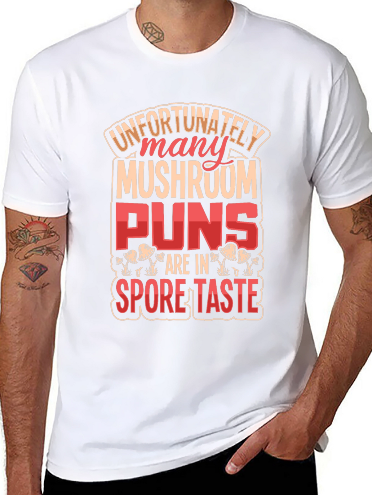 Mushroom Pun Graphic T-Shirt - Novelty Design