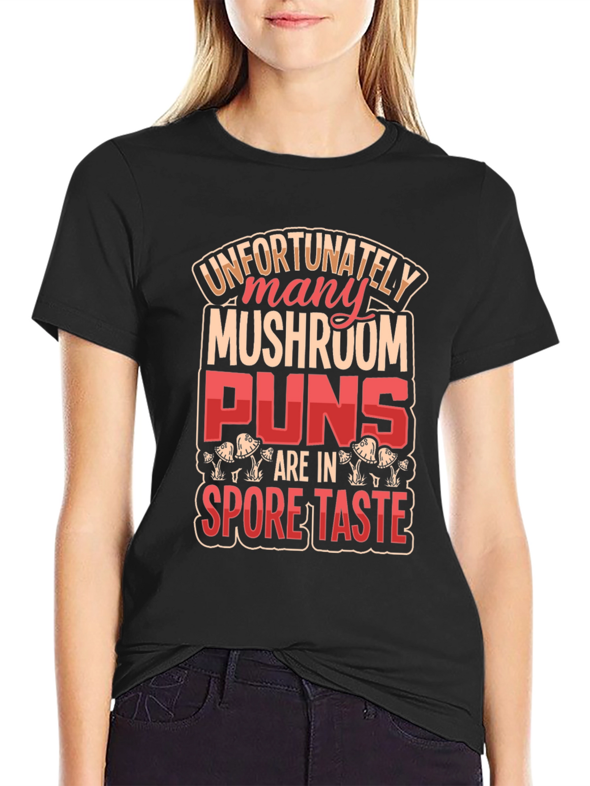 Mushroom Pun Graphic T-Shirt - Novelty Design