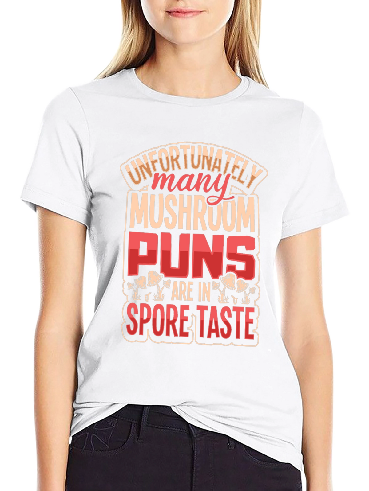Mushroom Pun Graphic T-Shirt - Novelty Design