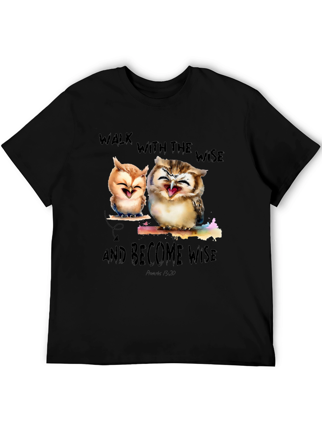 Wise Owls Graphic T-Shirt - Walk With The Wise