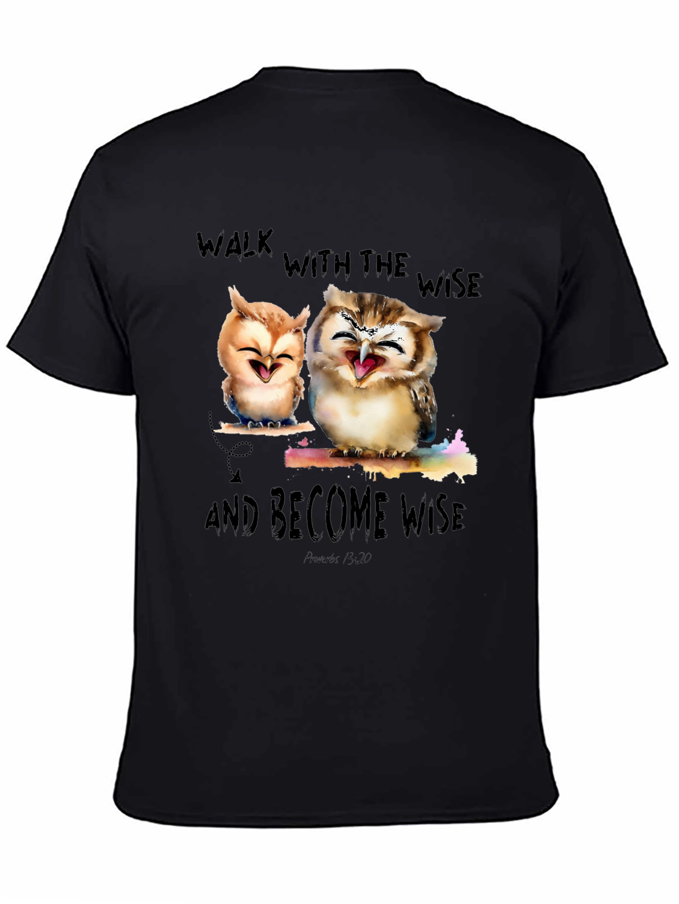 Wise Owls Graphic T-Shirt - Walk With The Wise