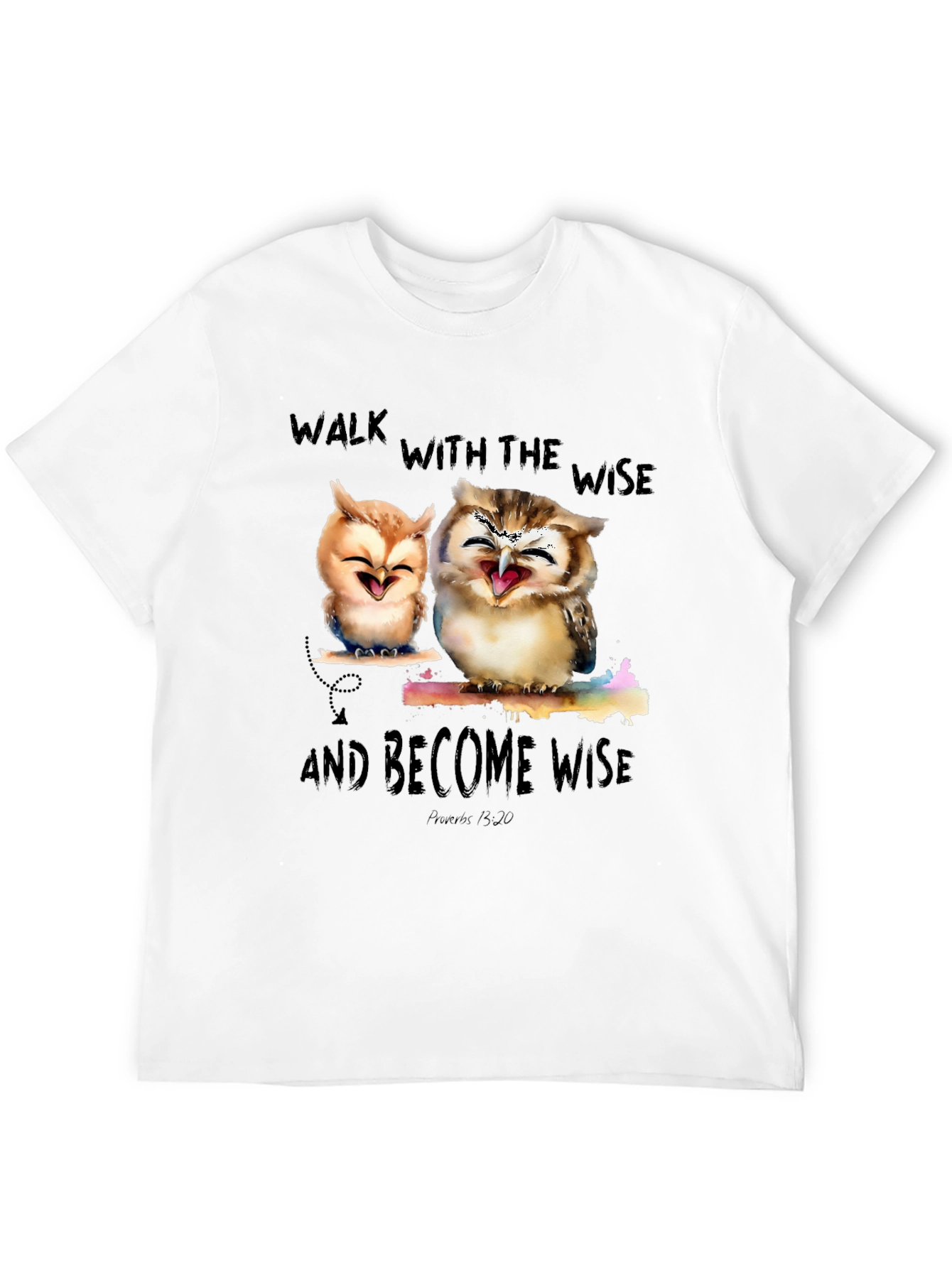 Wise Owls Graphic T-Shirt - Walk With The Wise
