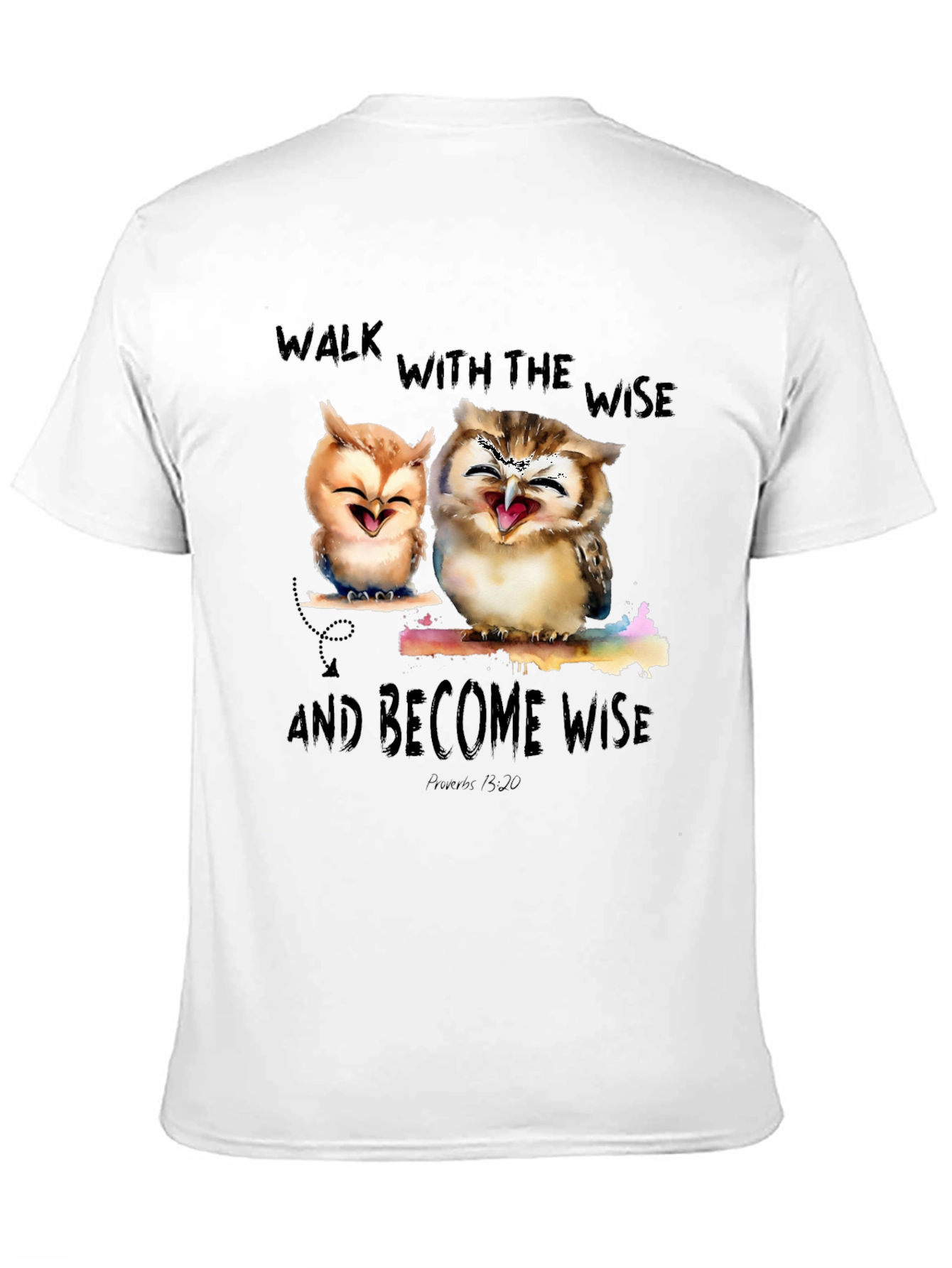 Wise Owls Graphic T-Shirt - Walk With The Wise