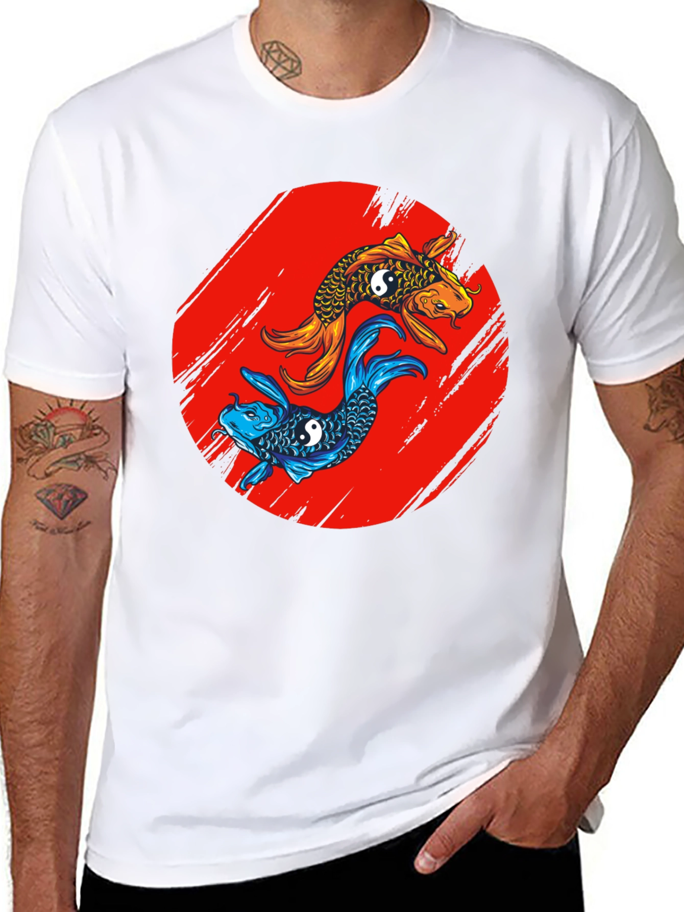 Koi Fish Yin Yang T-Shirt