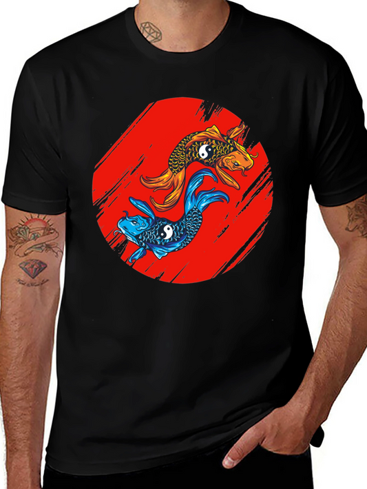 Koi Fish Yin Yang T-Shirt