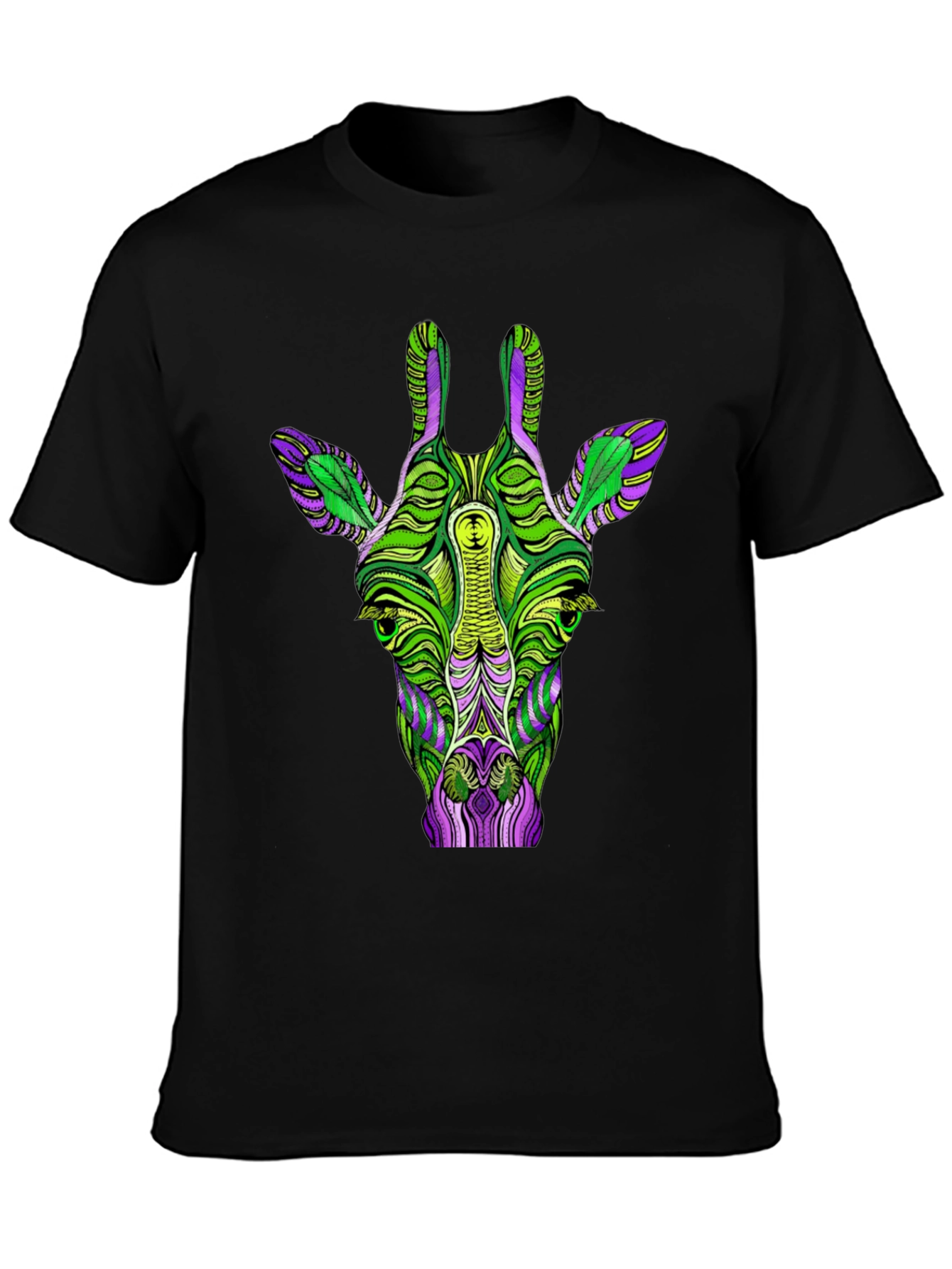 Psychedelic Giraffe Graphic T-Shirt
