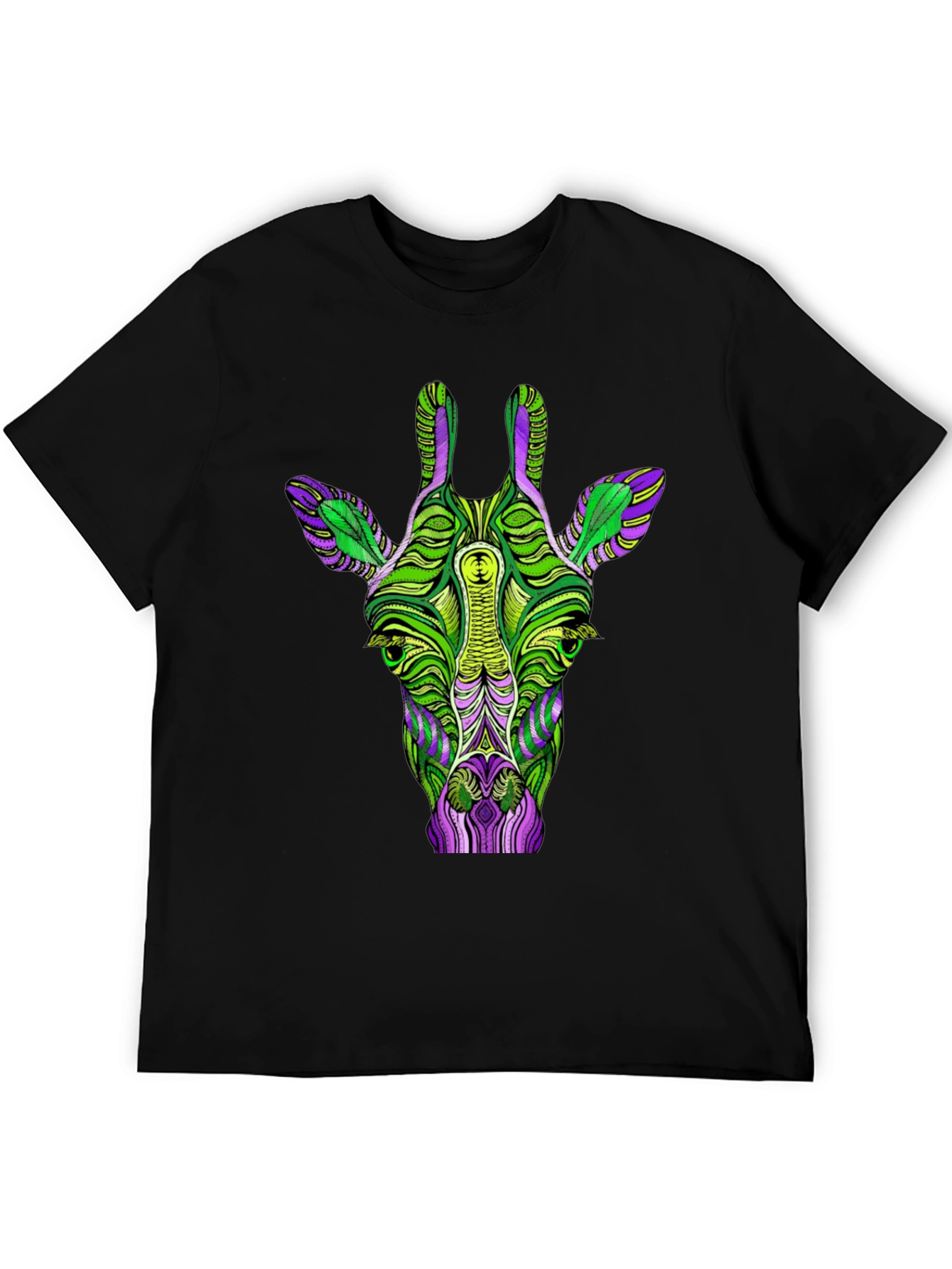 Psychedelic Giraffe Graphic T-Shirt