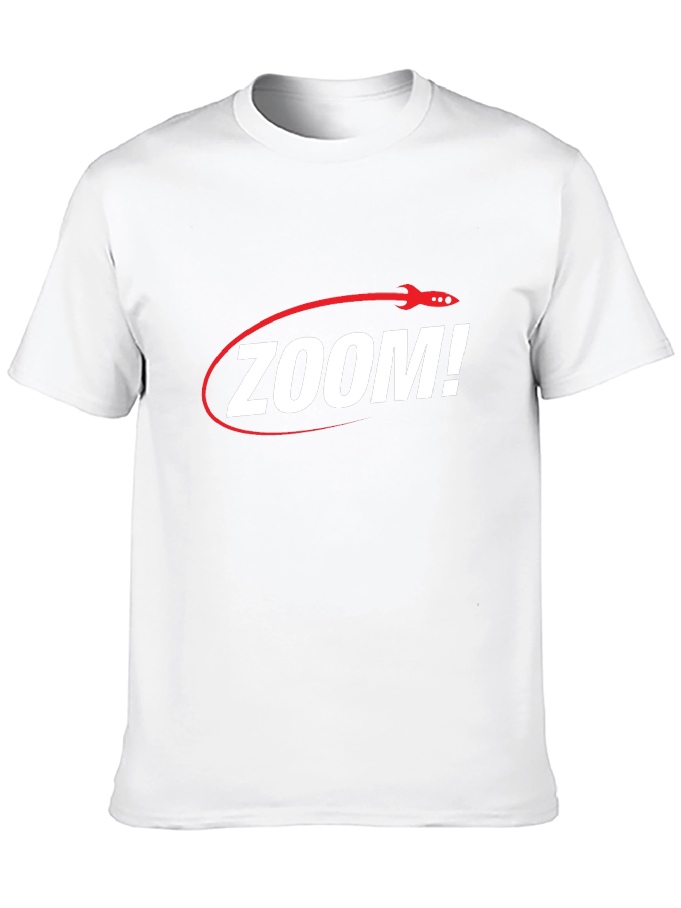Zoom! Rocket Graphic T-Shirt - Sleek Black Tee