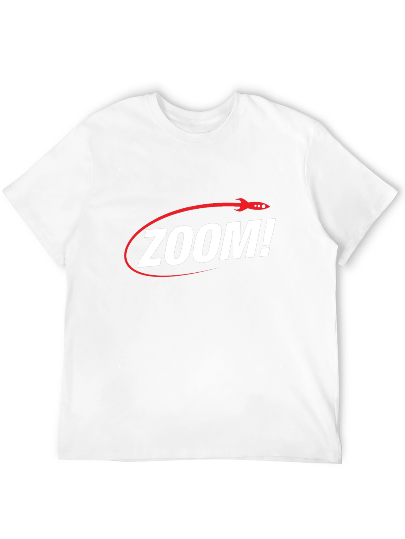Zoom! Rocket Graphic T-Shirt - Sleek Black Tee