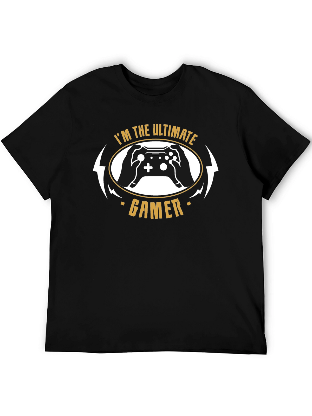 Ultimate Gamer Black T-Shirt Controller Graphic Tee