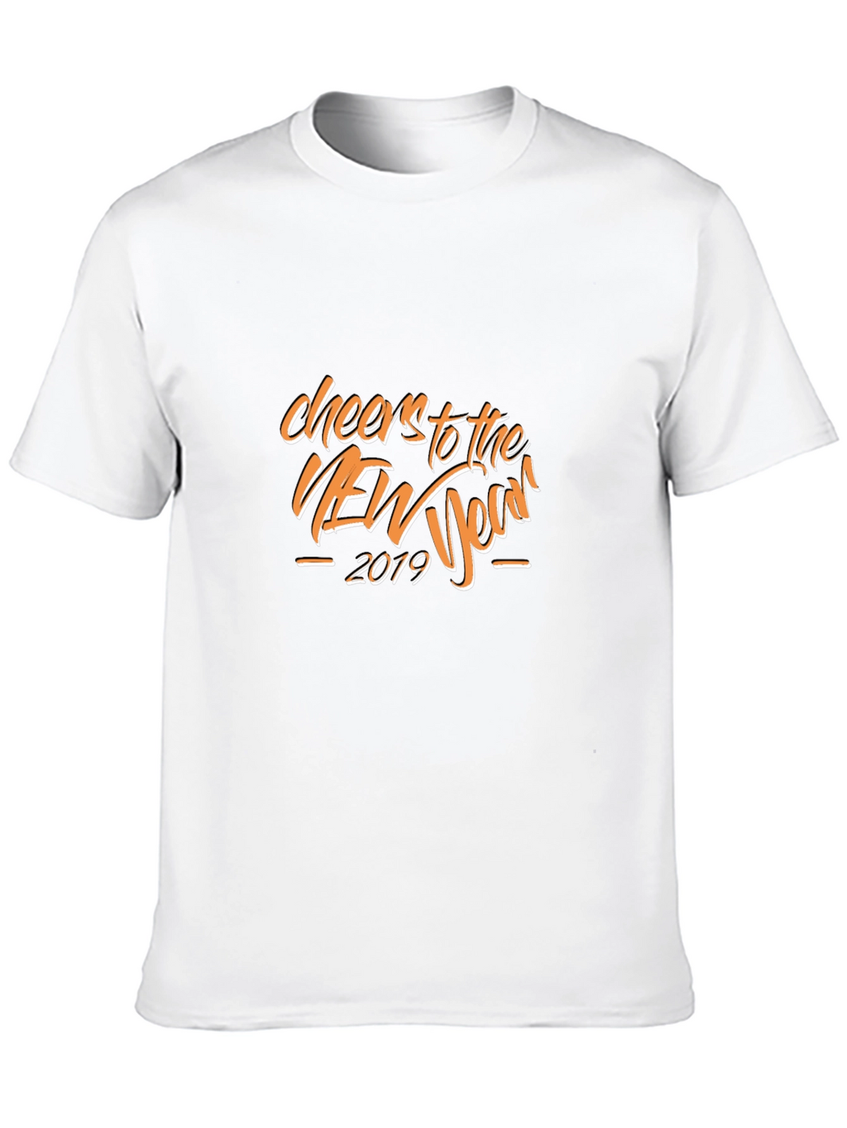 Cheers to the New Year Black Graphic Tee