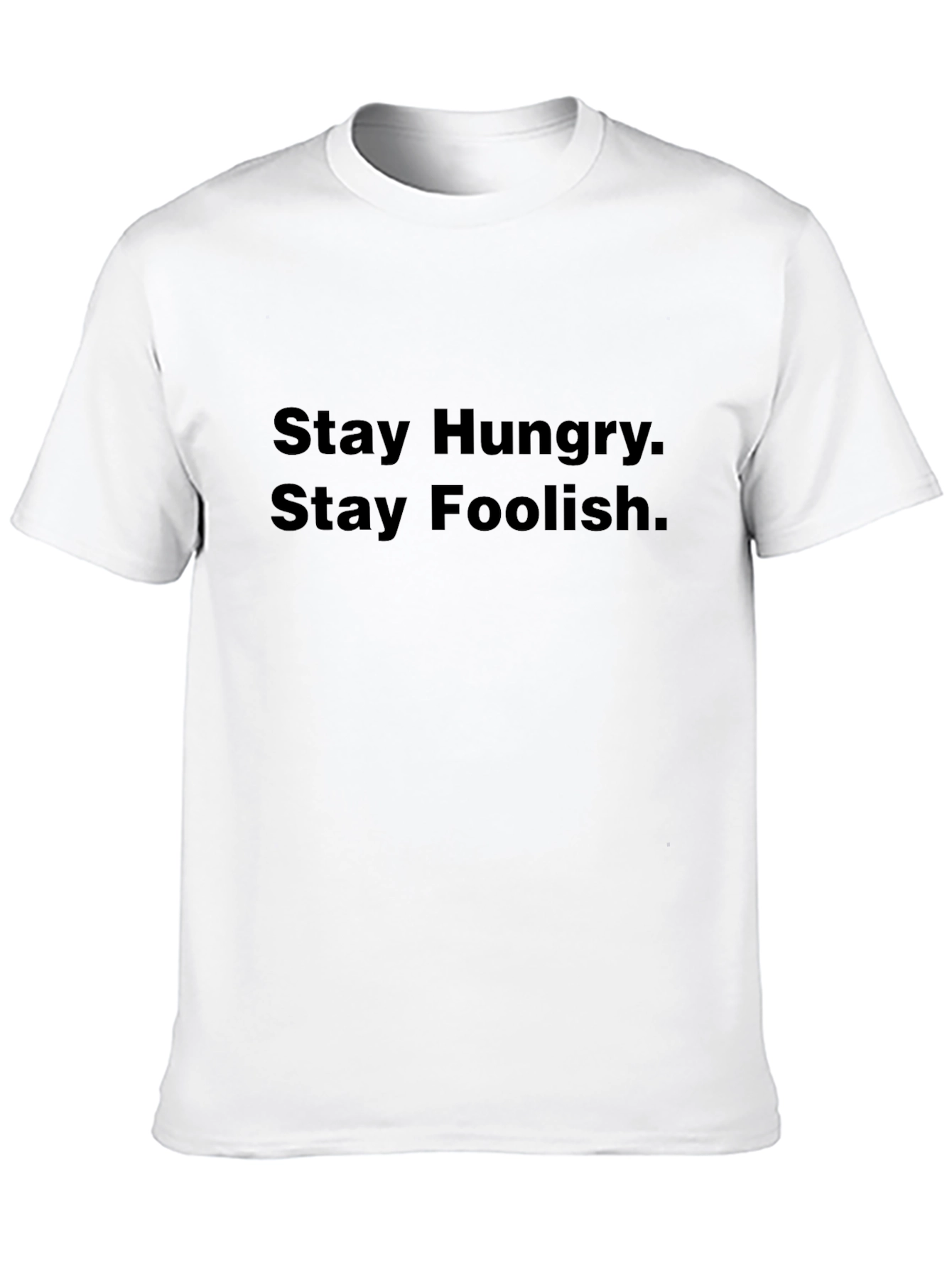 Stay Hungry Stay Foolish Black T-Shirt