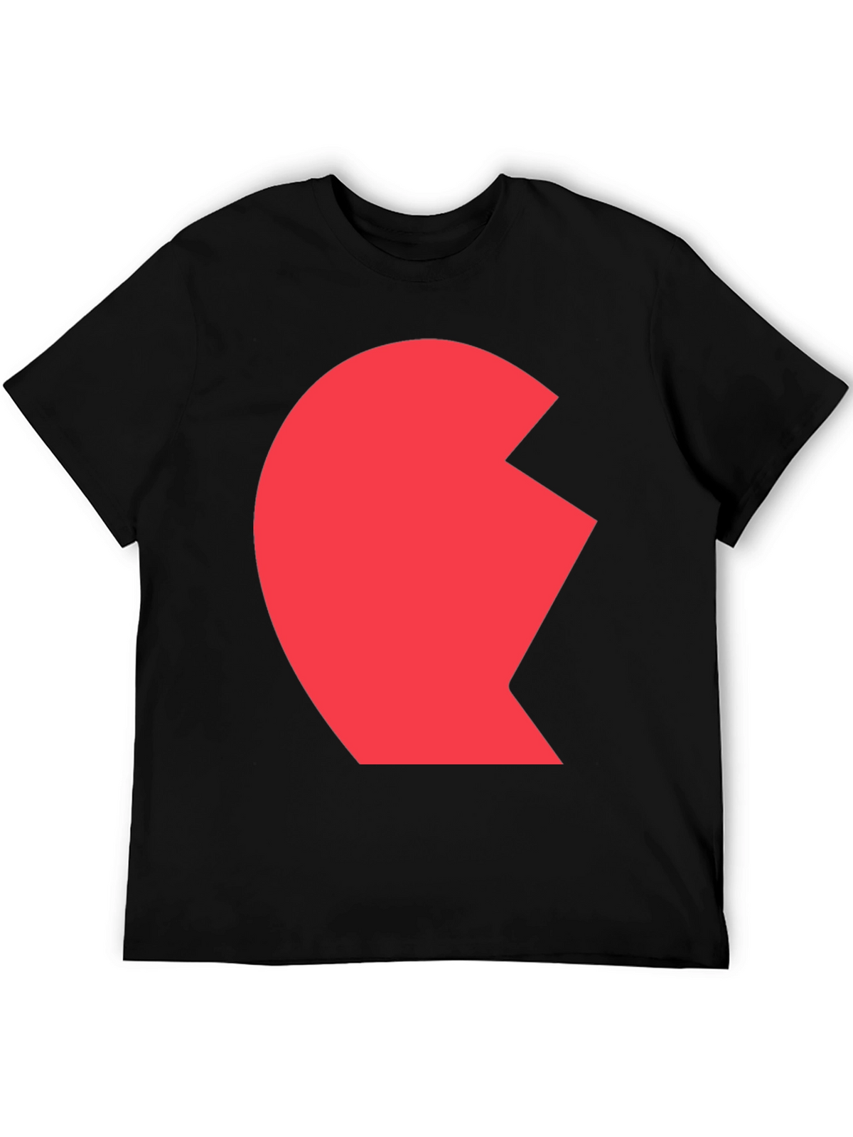 Matching Heart Couple T-Shirt - Left Side