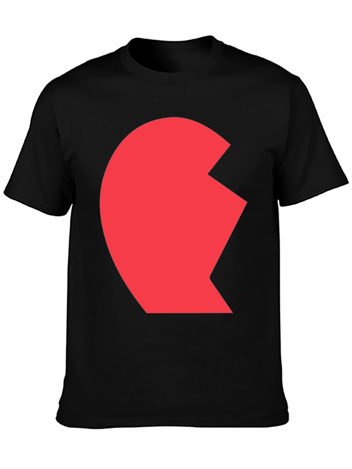 Matching Heart Couple T-Shirt - Left Side