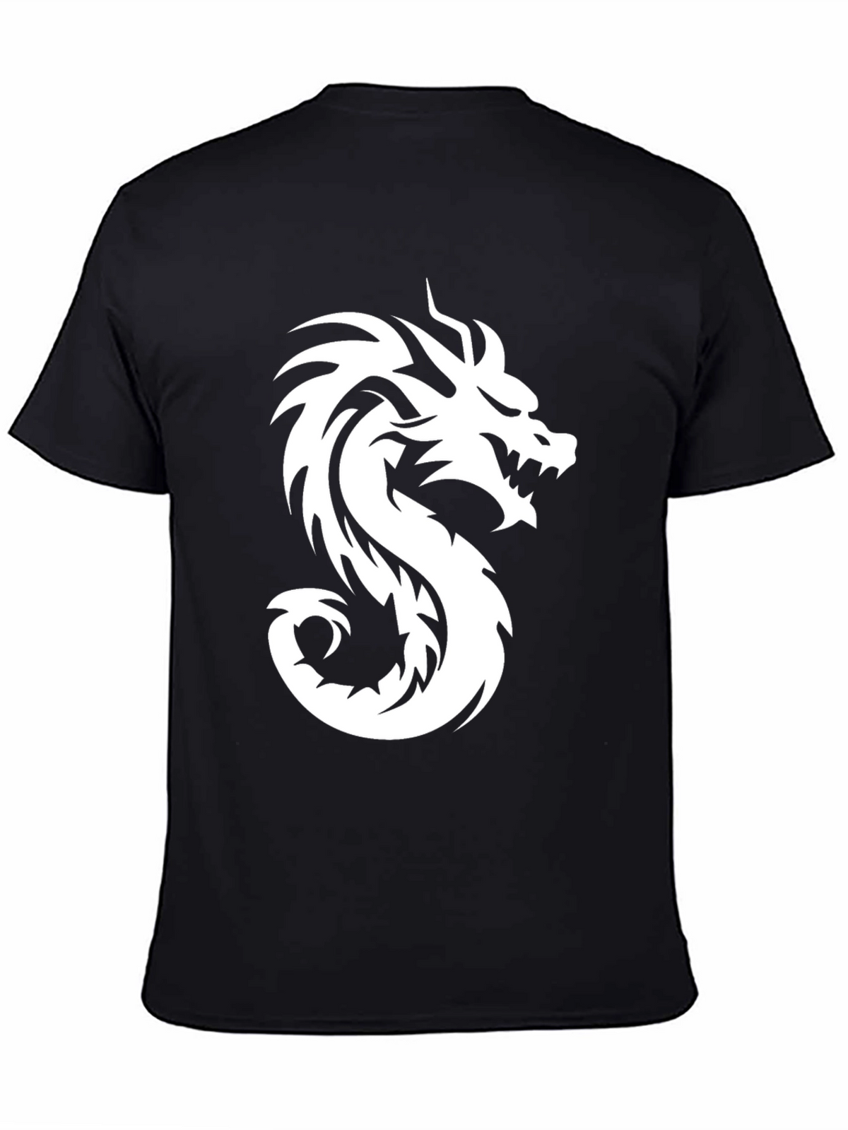 Mens Black Dragon Graphic Tee