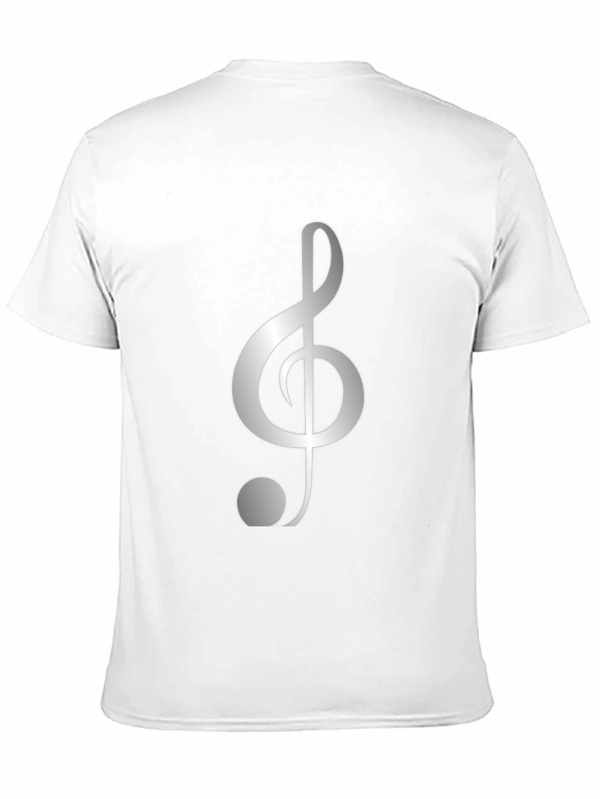 Musical Treble Clef Black T-Shirt