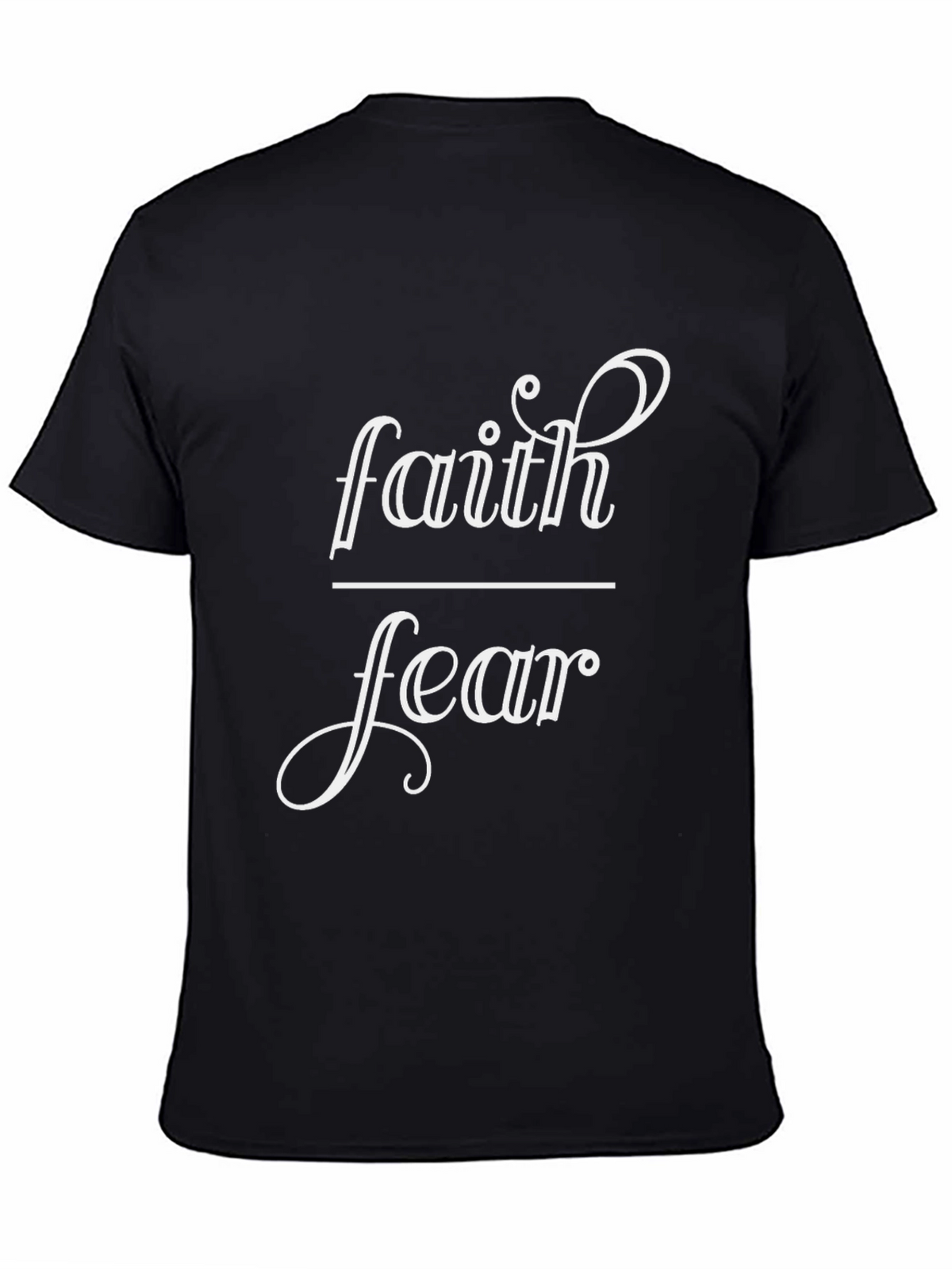 Faith Over Fear Graphic Tee - Black