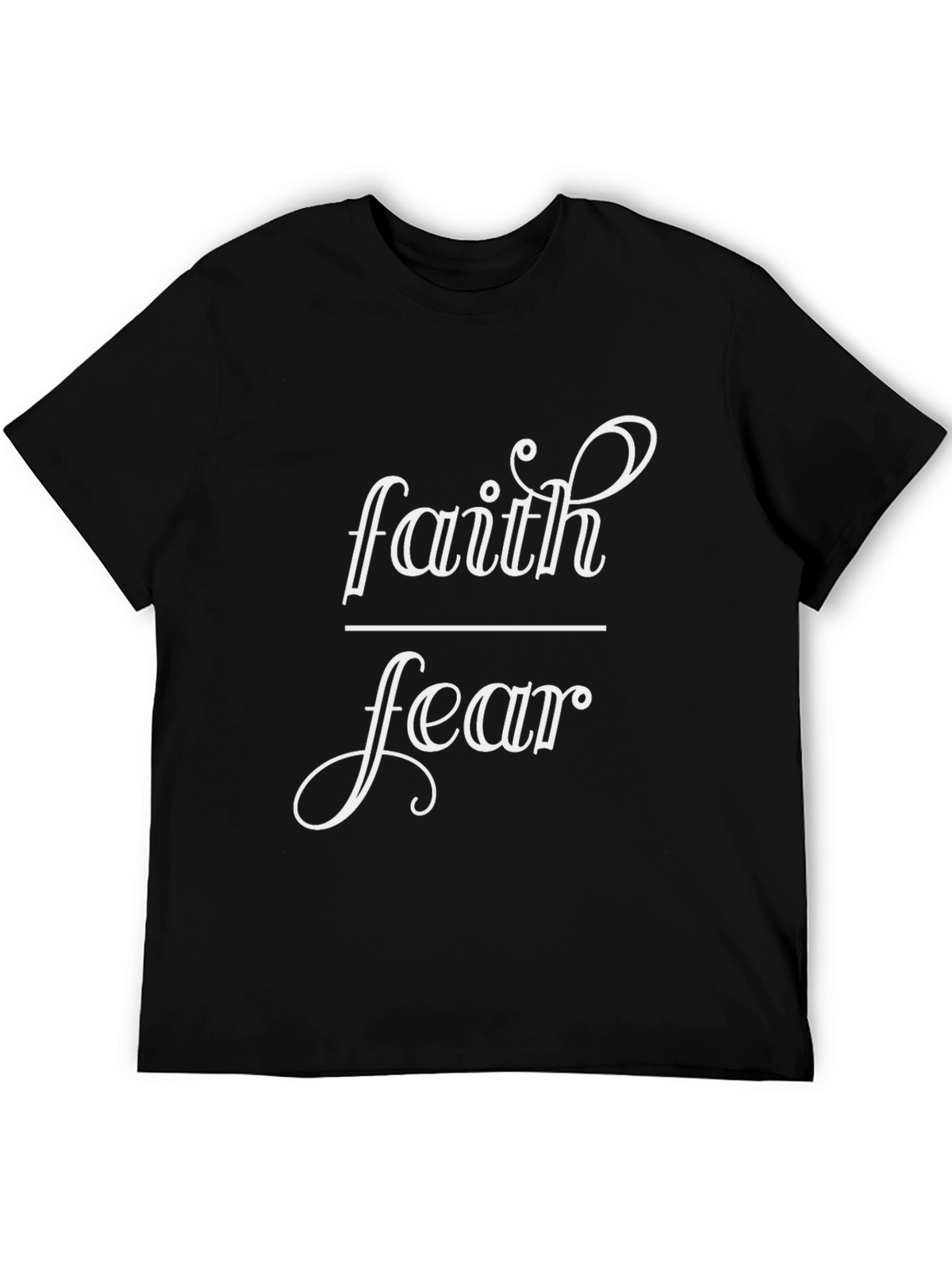 Faith Over Fear Graphic Tee - Black