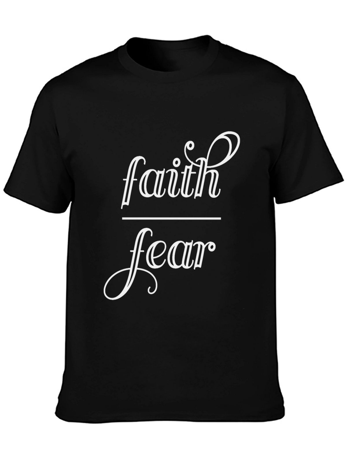 Faith Over Fear Graphic Tee - Black
