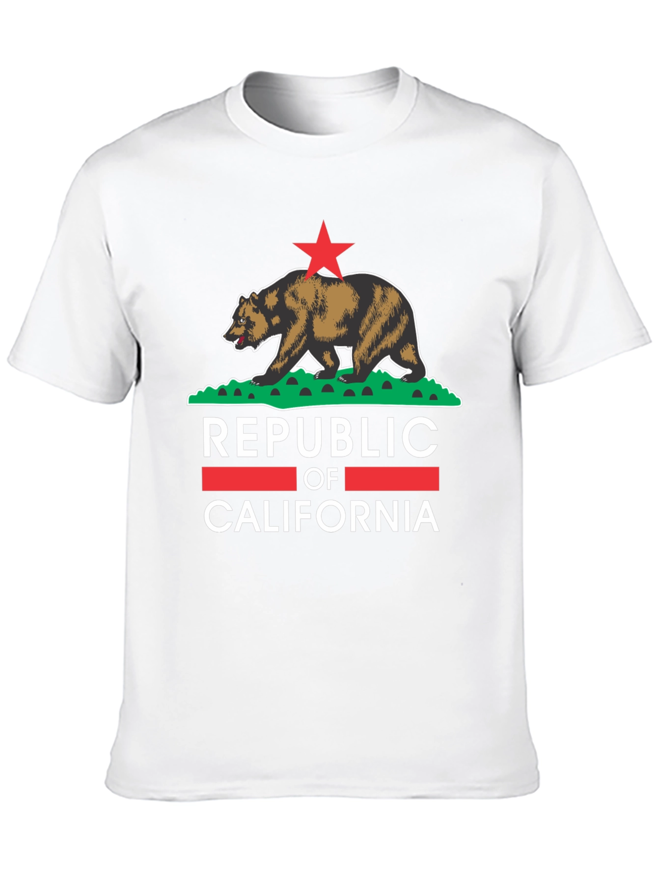 California Republic Bear Graphic Tee - Black