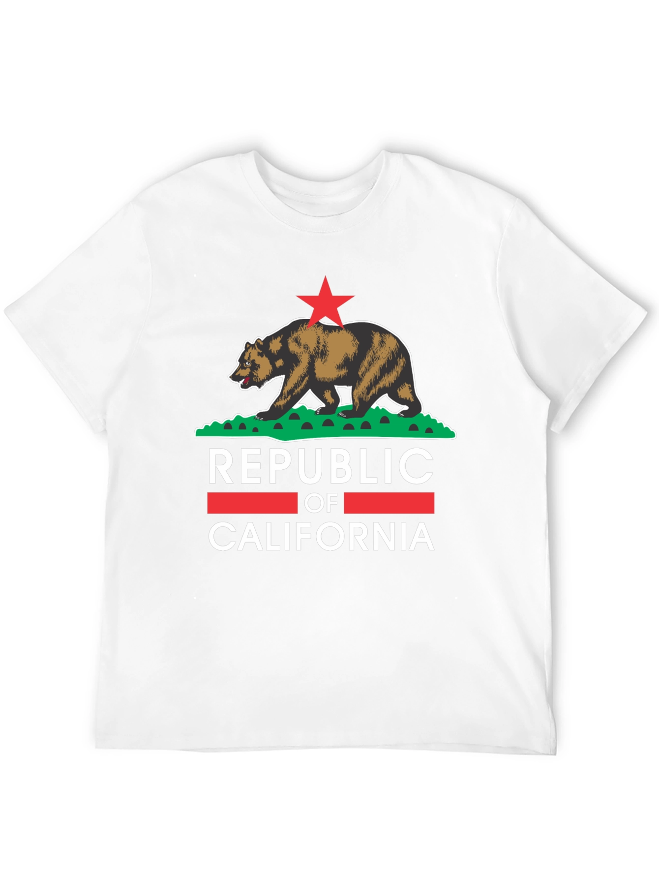 California Republic Bear Graphic Tee - Black