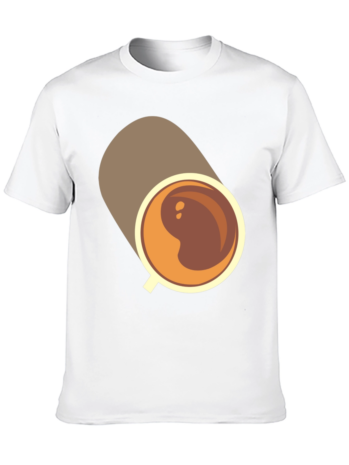 Coffee Cup Graphic Tee - Casual Black T-Shirt