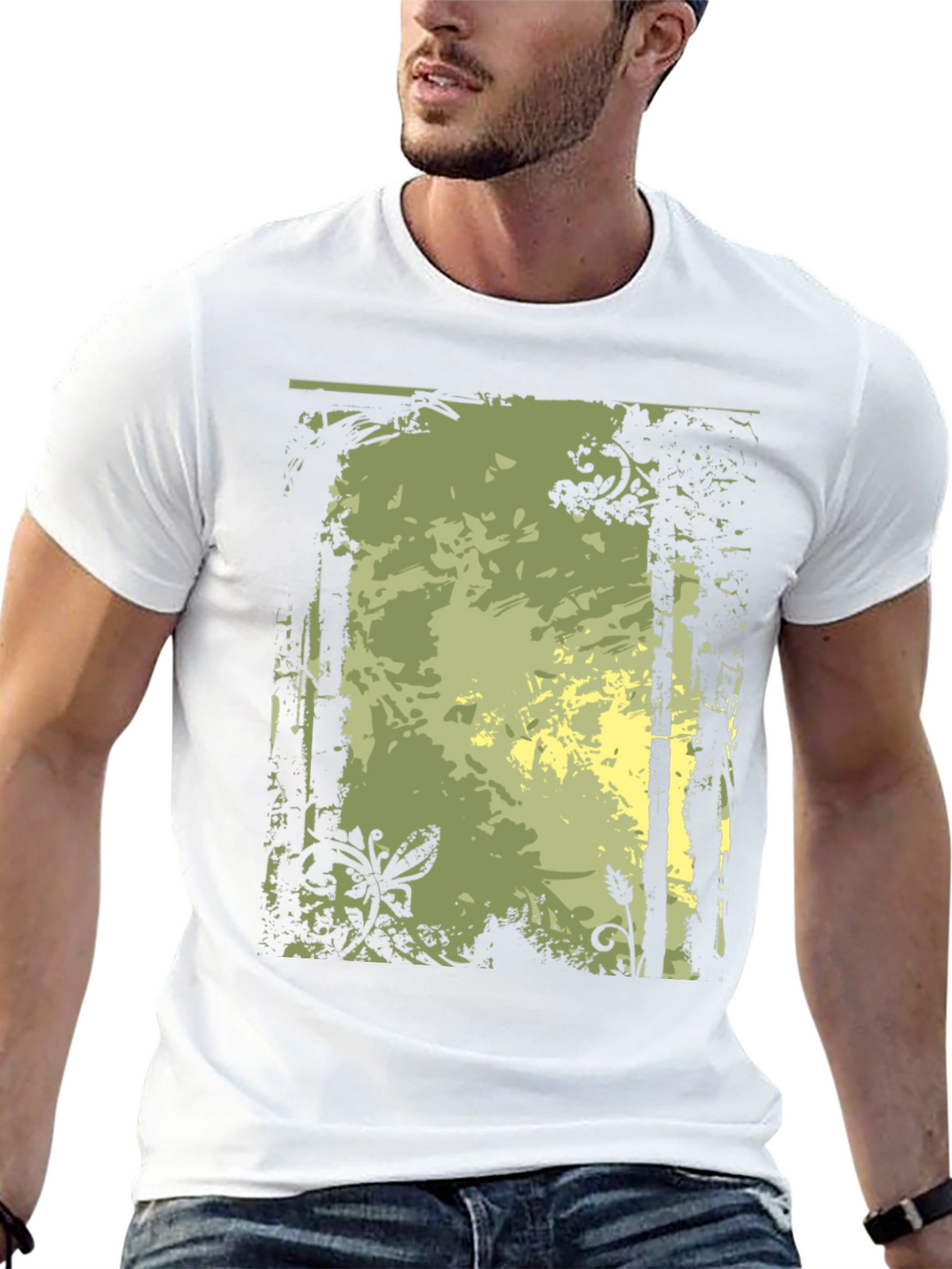 Nature-Inspired Graphic Print Tee