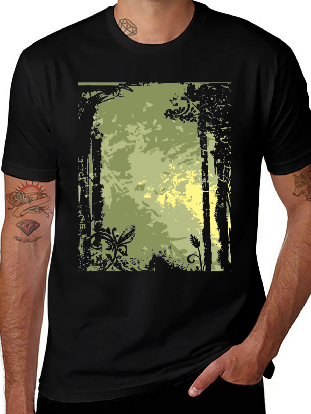 Nature-Inspired Graphic Print Tee