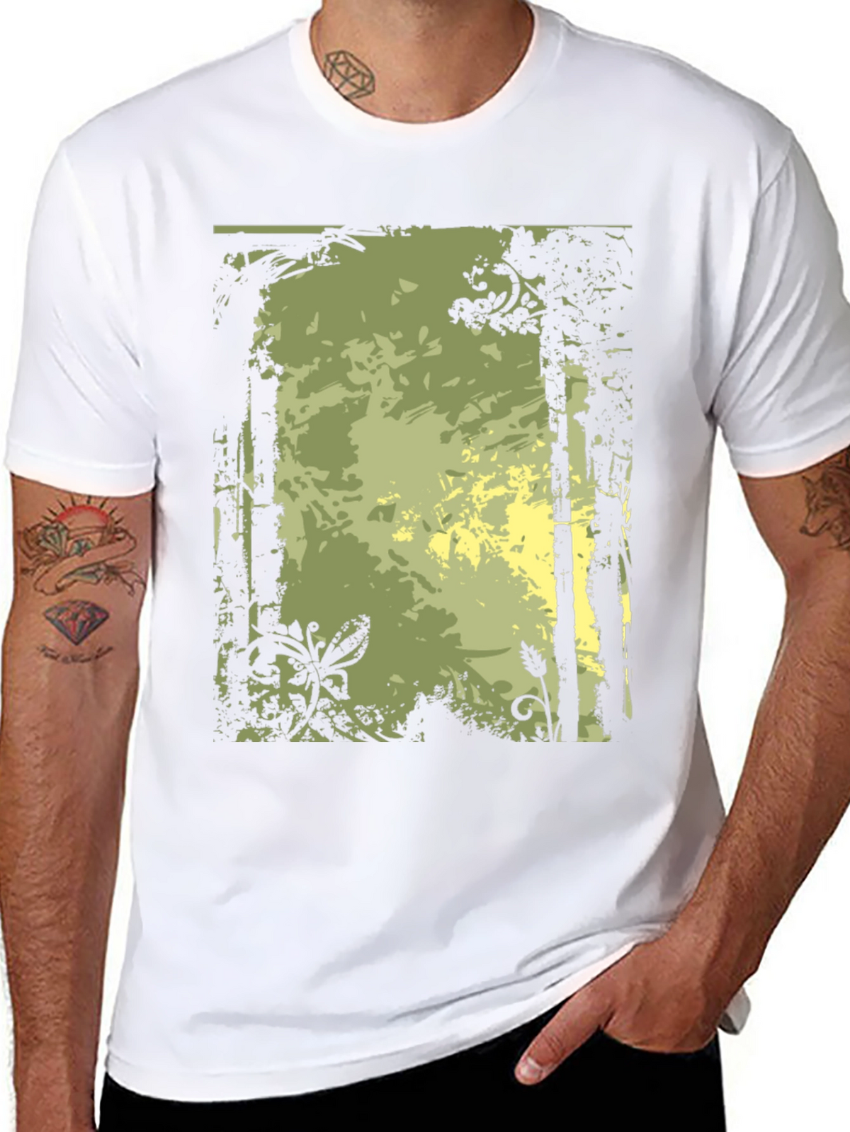 Nature-Inspired Graphic Print Tee
