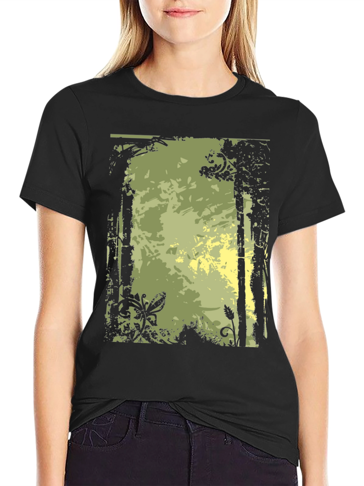 Nature-Inspired Graphic Print Tee