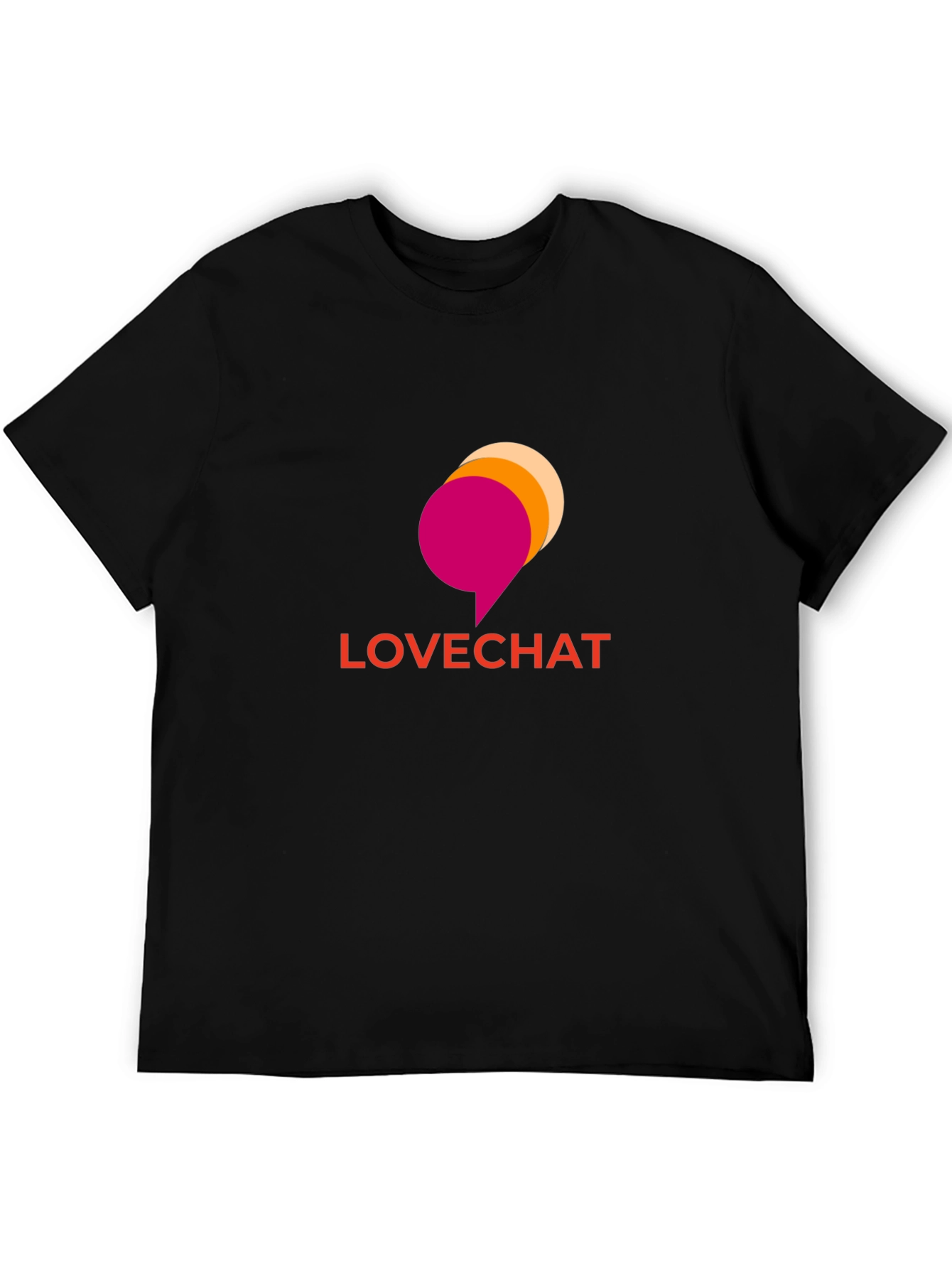 Lovechat Graphic Tee - Soft Black T-Shirt