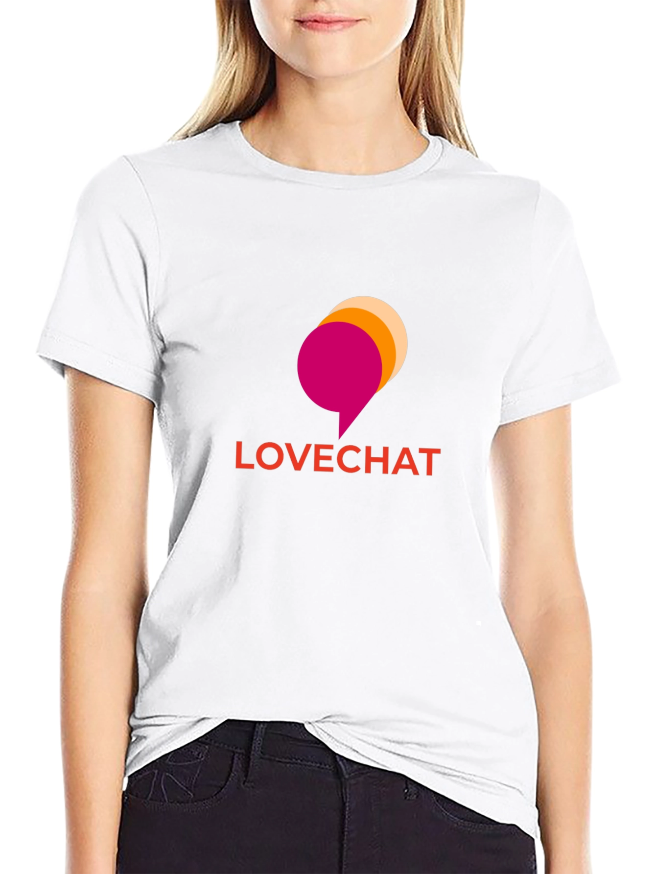 Lovechat Graphic Tee - Soft Black T-Shirt