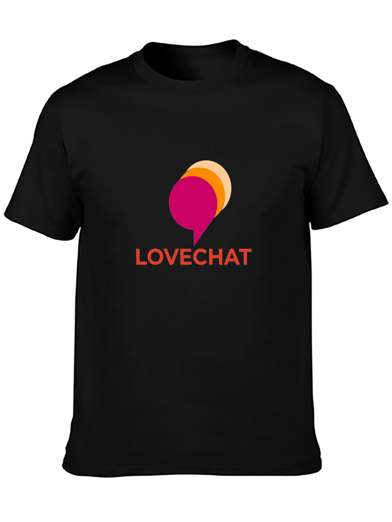 Lovechat Graphic Tee - Soft Black T-Shirt