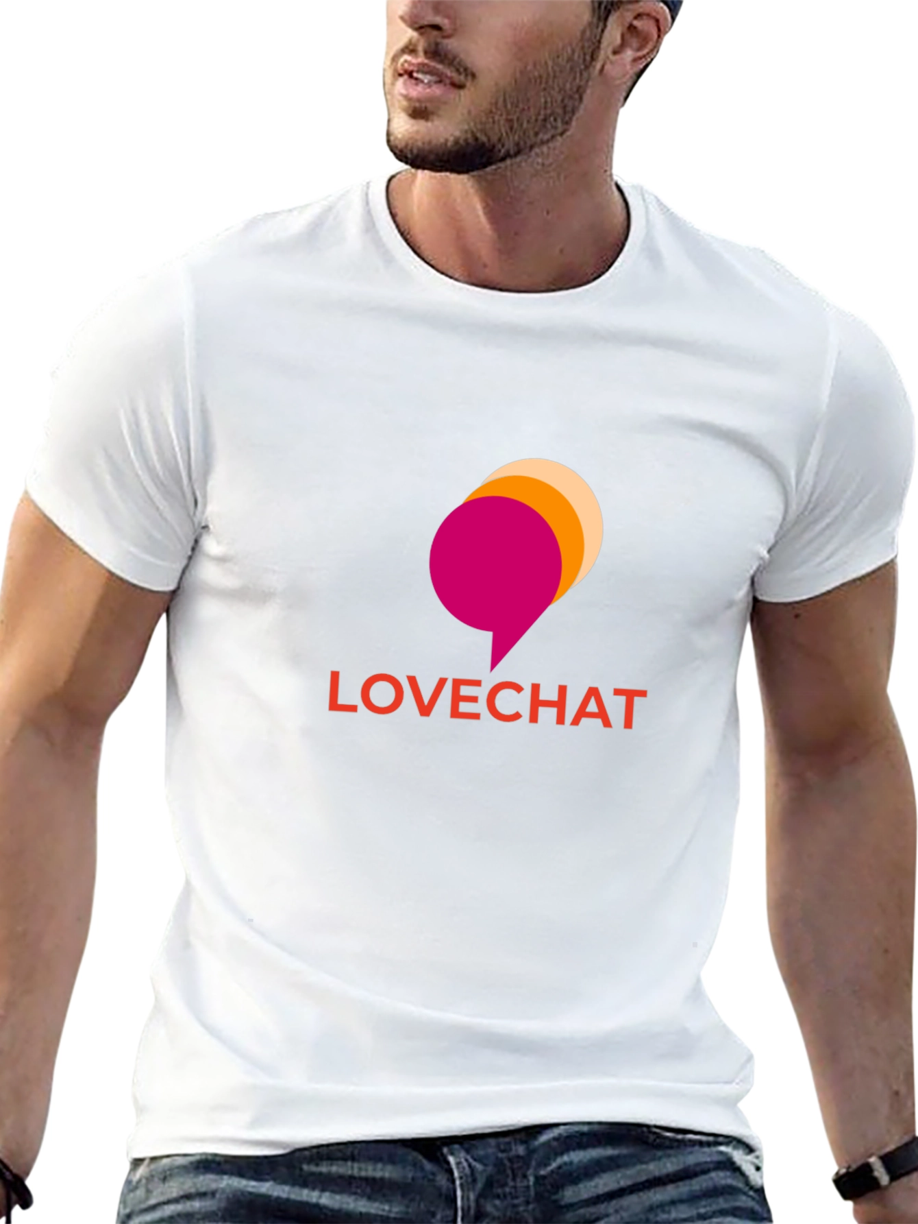Lovechat Graphic Tee - Soft Black T-Shirt
