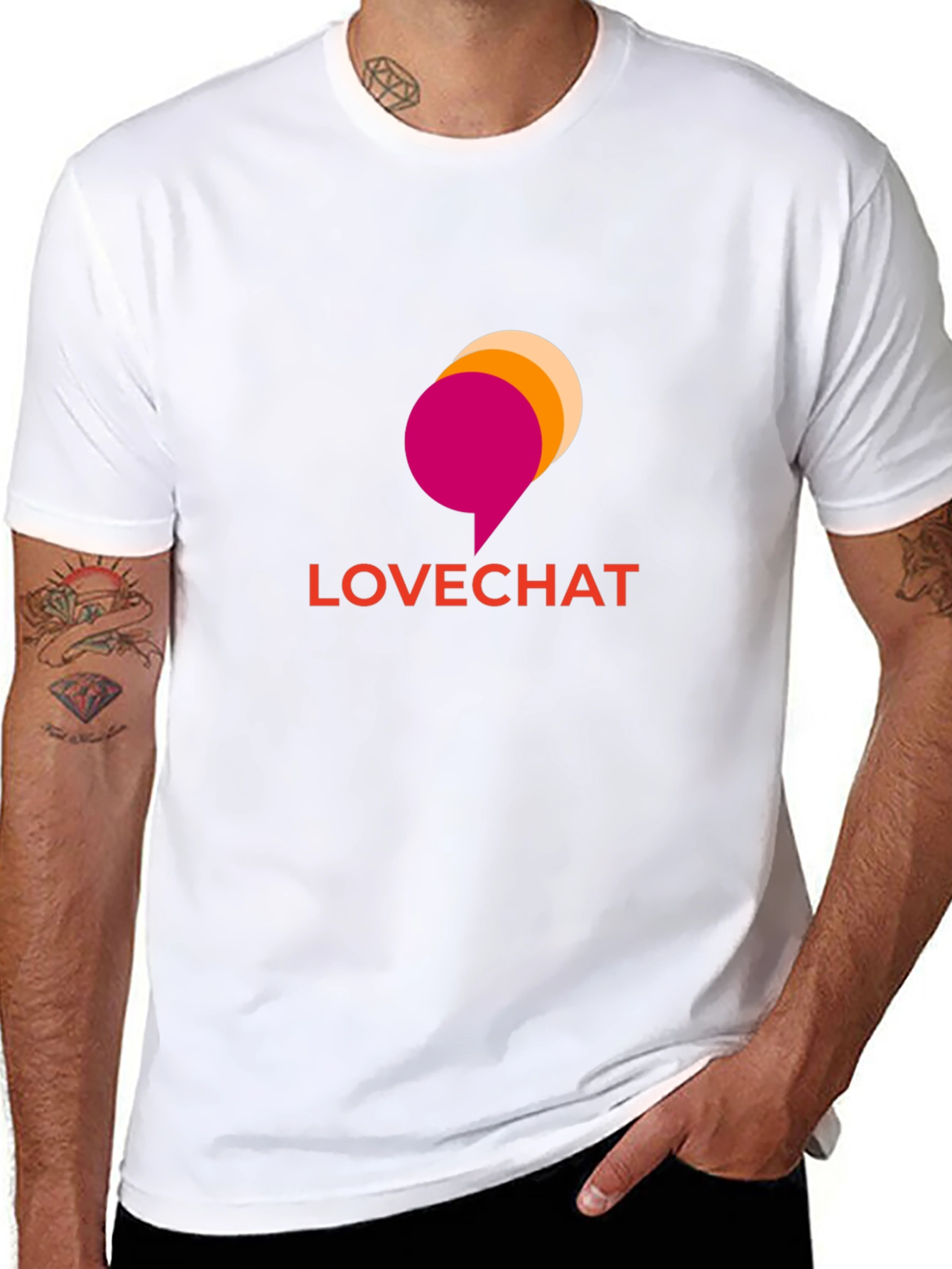 Lovechat Graphic Tee - Soft Black T-Shirt