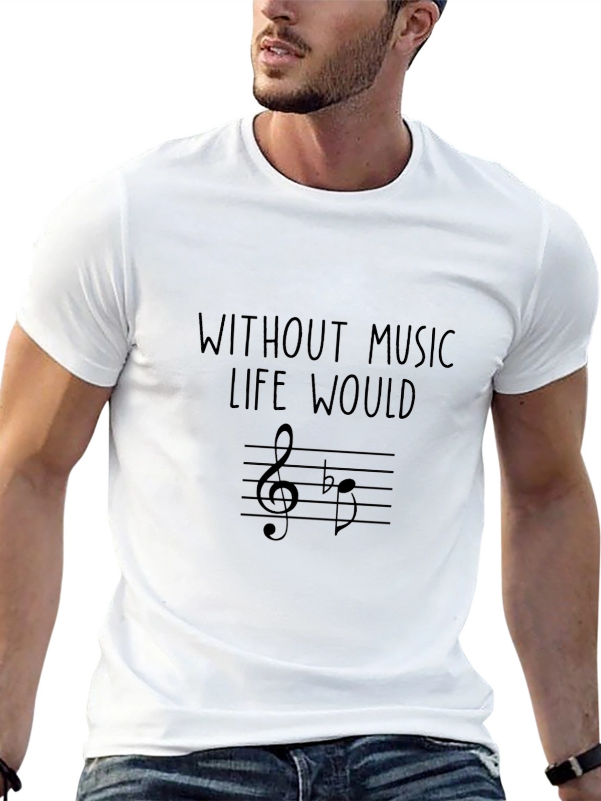 Music Lover T-Shirt: Without Music Life Would