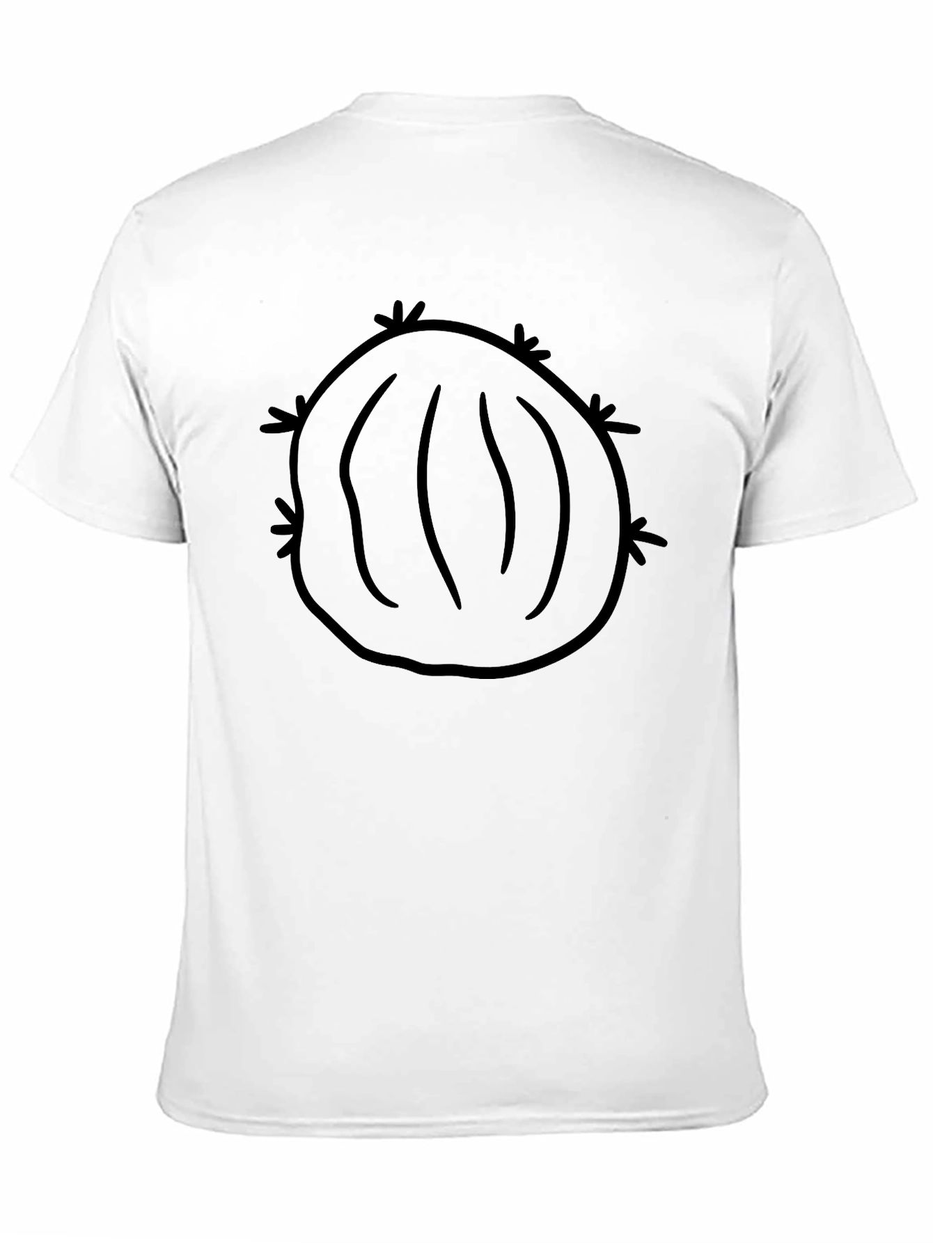 Cactus Graphic Tee - Unisex Black Cotton T-Shirt