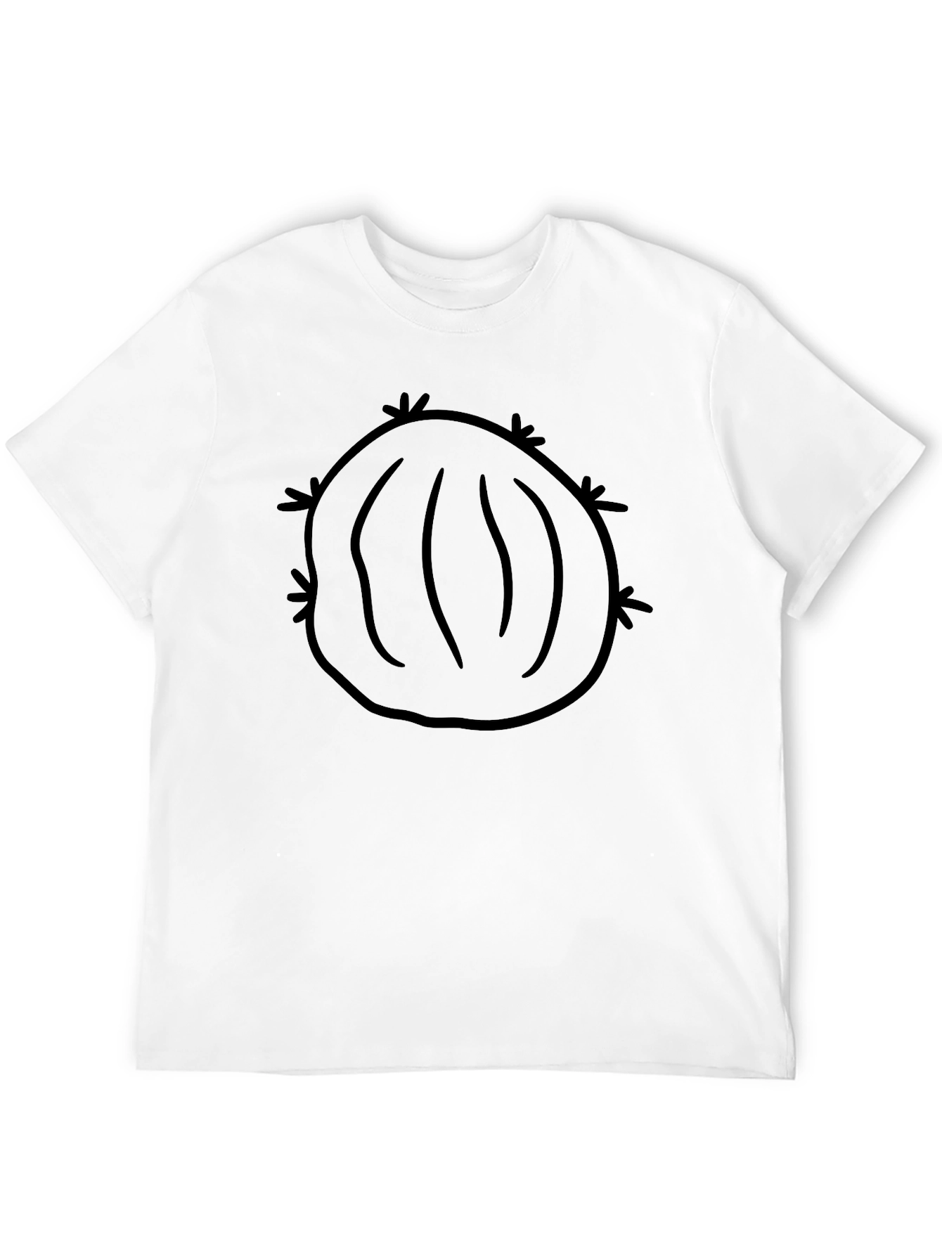 Cactus Graphic Tee - Unisex Black Cotton T-Shirt