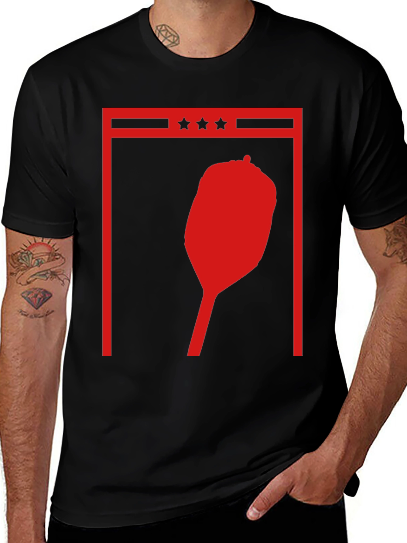 Red Graphic Print T-Shirt