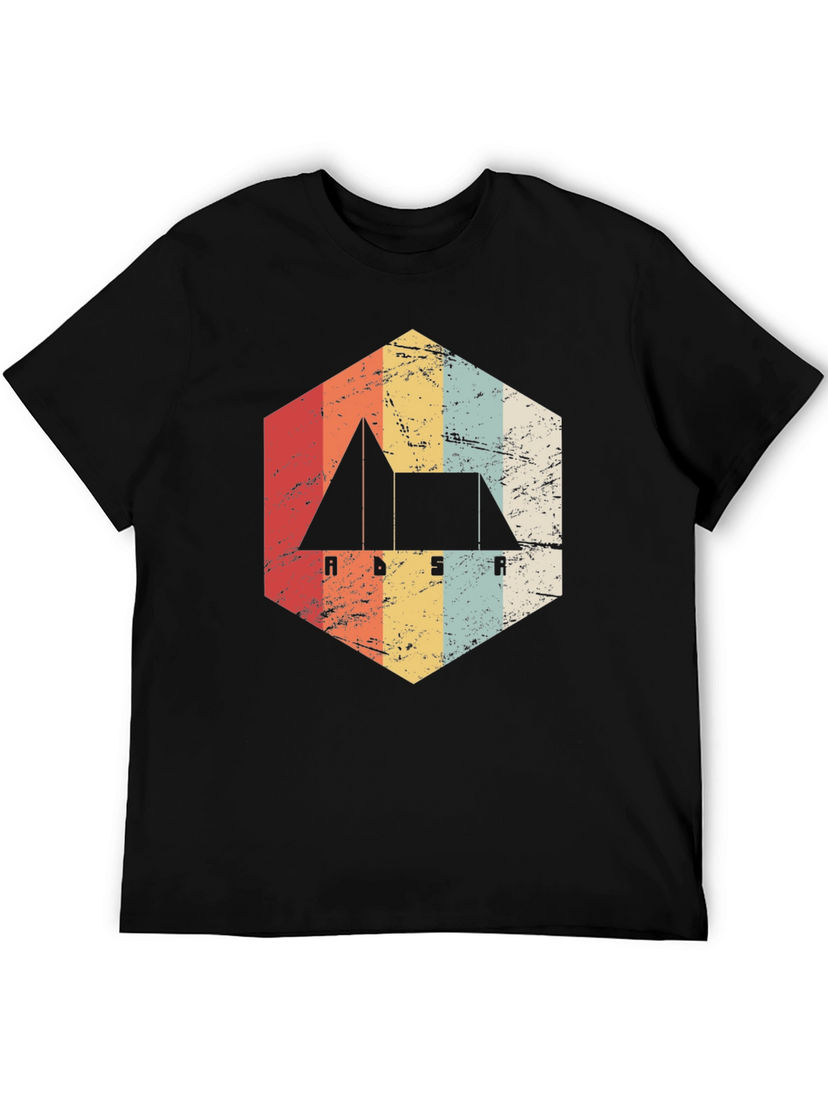 Retro ADSR Synth T-Shirt - Black
