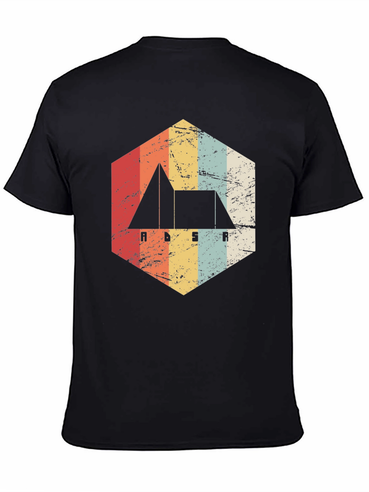 Retro ADSR Synth T-Shirt - Black